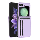 Samsung Z Flip 7FE / Flip 6 Card Slot Wallet Holder Case Cover - Rose Gold