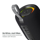 Quikcell   Mini Portable Wireless Speaker - 4.5" Black