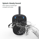 Quikcell   Mini Portable Wireless Speaker - 4.5" Black