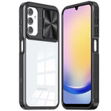 Samsung A25 5G Fusion Transparent Clear Hybrid Case Cover - Black