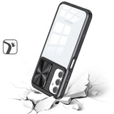Samsung A25 5G Fusion Transparent Clear Hybrid Case Cover - Black