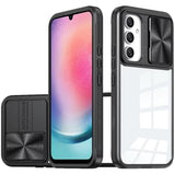 Samsung Galaxy A26 Fusion Transparent Clear Hybrid Case Cover - Black