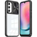 Samsung Galaxy A26 Fusion Transparent Clear Hybrid Case Cover - Black