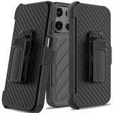 Moto G Stylus 5G 2025 Noble lined shockproof dual layer hybrid - Black/Black