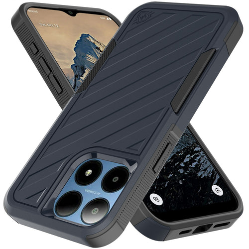 Boost Summit 5G Noble lined shockproof dual layer hybrid - Blue/Black