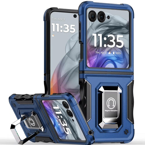 Motorola Razr 2025 2024 OPTIMUM Magnetic Ring Stand Hybrid - Blue