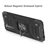 Samsung S21 Ultra, s30 Ultra Robust Magnetic Kickstand Hybrid Case Cover - Black