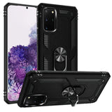 Samsung Galaxy s20 Plus s20+ s11 6.7inch Ring Magnetic Kickstand Hybrid Case Cover - Black
