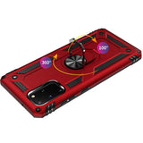 Samsung Galaxy S20 Plus S20+ S11 6.7inch Ring Magnetic Kickstand Hybrid Case Cover - Red
