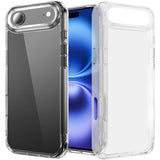 iPhone 17 Air PURE CRYSTAL Transparent Thick 2.0mm ShockProof Chromed Buttons Case Cover - Clear
