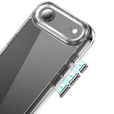 iPhone 17 Air PURE CRYSTAL Transparent Thick 2.0mm ShockProof Chromed Buttons Case Cover - Clear