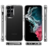 Samsung S23 Plus PURE CRYSTAL Transparent Thick 2.0mm ShockProof Chromed Buttons Case Cover - Clear