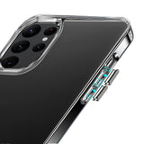 Samsung S23 Plus PURE CRYSTAL Transparent Thick 2.0mm ShockProof Chromed Buttons Case Cover - Clear