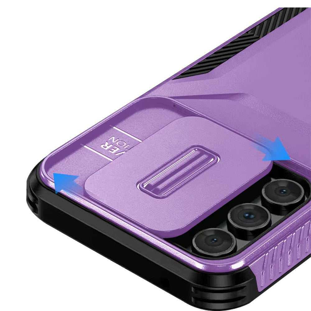 Samsung A15 5G Ultimate U Design Hybrid with Camera Window Covering - Purple