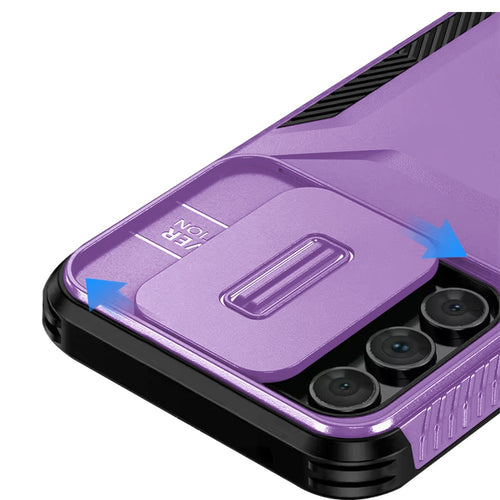 Samsung A15 5G Ultimate U Design Hybrid with Camera Window Covering - Purple
