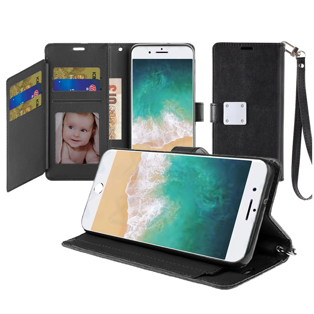 iPhone 16E / SE4 Wallet ID Card Holder - Black