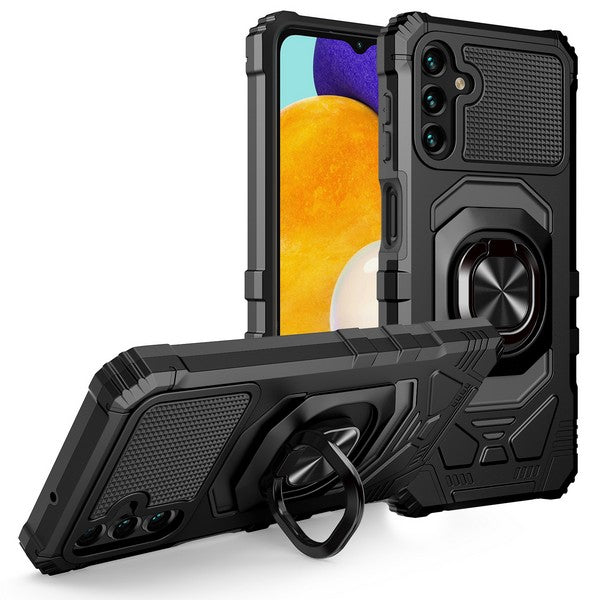 SAMSUNG A14 5G Magnetic W/ Ringstand Cases Black