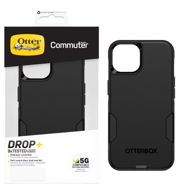 OtterBox Apple iPhone 13, Apple iPhone 14, Apple iPhone 16e COMMUTER Dual-layer Case Black