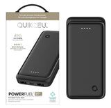 Quikcell PowerFuel 10k Portable PowerBank Black