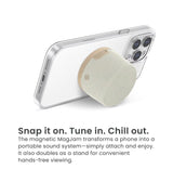 Quikcell   Magnetic Wireless Speaker Champagne