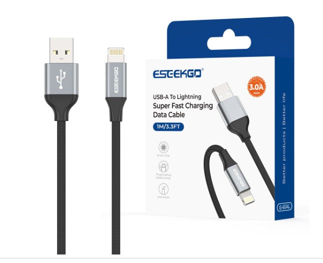 ESEEKGO G-61AL USB-A to 8 PIN Data Cable