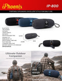 IP-800-WATER RESISTANT MINI XBASS SPEAKER 6HR/16W