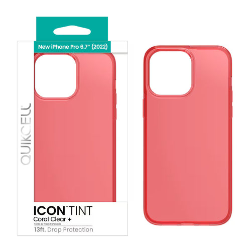 Quikcell Apple iPhone 14 Pro Max ICON TINT Translucent Case Coral