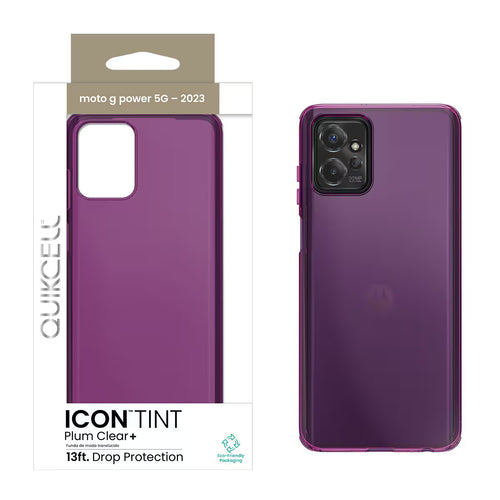 Quikcell Moto G Power 5G (2023) ICON TINT Translucent Case Plum