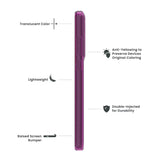 Quikcell Moto G Stylus 5G (2024) ICON TINT Translucent Case Plum