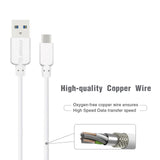 Esoulk 5FT Round Cable For Type-C (12/96)