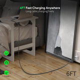 6Ft 100W USB-C To USB-C Charging & Data Sync Cable (12/48)