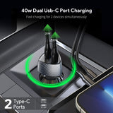40W Dual Type-C Port Fast Car Charger (12/48)