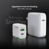30W PD&QC Wall Charger +5Ft USB-C To USB-C Cable (12/48)