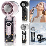Handheld Fan with Instant Cooling Plate & LED Light