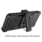 CLIP CASE W/CARD HOLDER FOR IPH 13 - BLACK