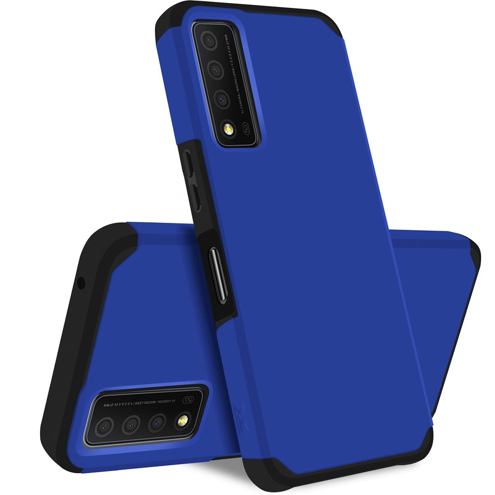 Matte ShockProof Case Case For TCL Stylus 5G - Blue