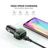 36W FAST CAR CHARGER 18W PD+18W QC