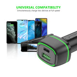 36W FAST CAR CHARGER 18W PD+18W QC